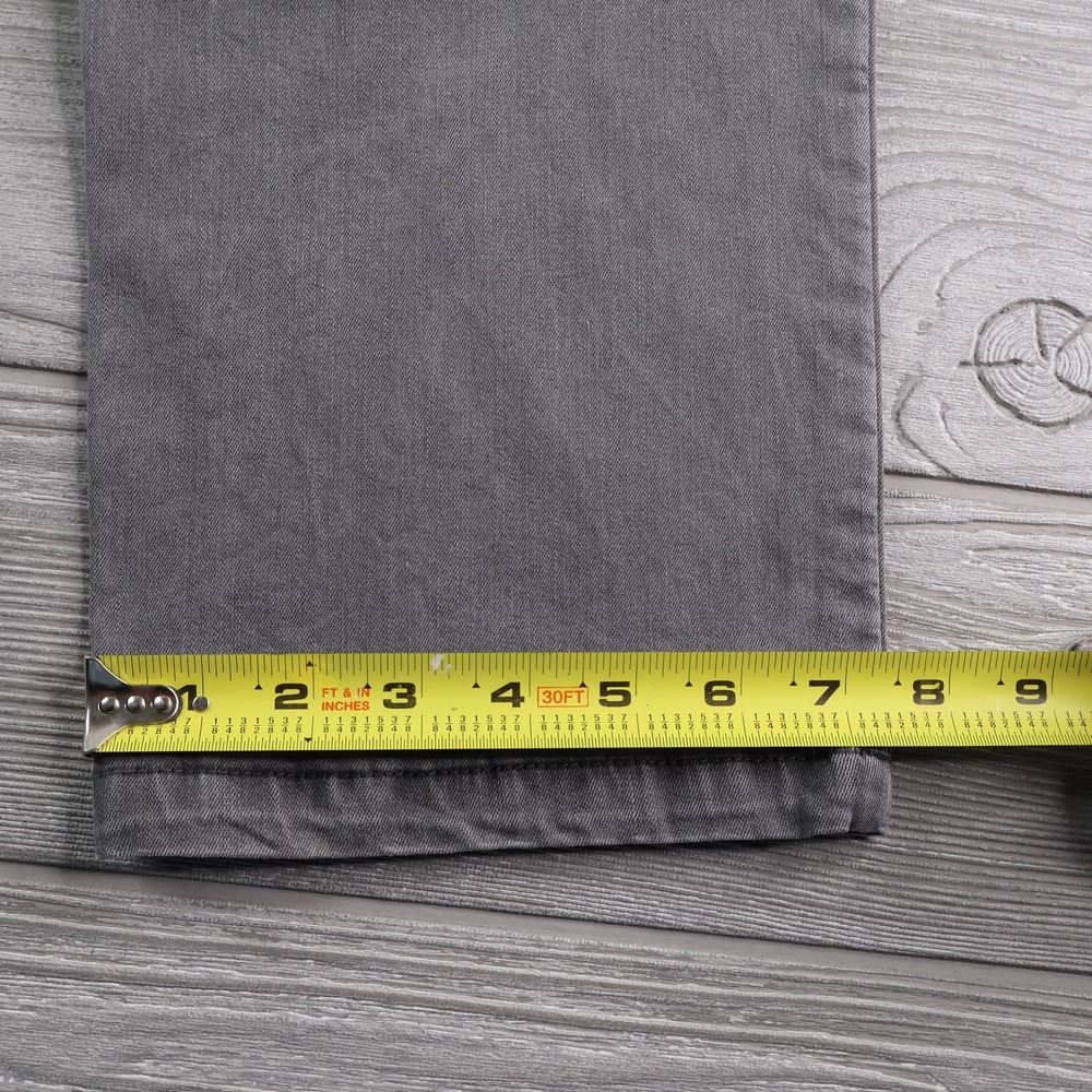 Mugsy Jeans Mens 36x30 Gray Beans Slim Fit Tapered Stretch Denim Pants Comfort - Picture 10 of 10